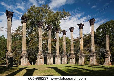 USA, Mississippi, Port Gibson-area, Windsor Ruins, standing columns from former plantation house View Large Photo Image Stock Photo - USA, Mississippi, Port Gibson-area, Windsor Ruins, standing columns from former plantation house. Fotosearch