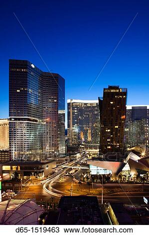 USA, Nevada, Las Vegas, high vantage view of CityCenter, dusk View Large Photo Image Stock Image - USA, Nevada, Las Vegas, high vantage view of CityCenter, dusk. Fotosearch
