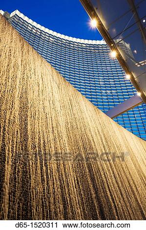 USA, Nevada, Las Vegas, The Strip, CityCenter, waterfall wall View Large Photo Image Stock Image - USA, Nevada, Las Vegas, The Strip, CityCenter, waterfall wall. Fotosearch