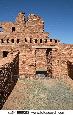USA, New Mexico, Salinas Pueblo Missions National Monument, Mission of San Gregorio de Abo, built between 1622 - 1627. View Large Photo Image Stock Image - USA, New Mexico, Salinas Pueblo Missions National Monument, Mission of San Gregorio de Abo, built between 1622 - 1627.. Fotosearch