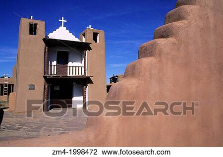 USA, NEW MEXICO, TAOS PUEBLO, OLDEST CONTINUOUSLY SETTLED COMMUNITY IN U. S., CHURCH. View Large Photo Image Stock Image - USA, NEW MEXICO, TAOS PUEBLO, OLDEST CONTINUOUSLY SETTLED COMMUNITY IN U. S., CHURCH.. Fotosearch