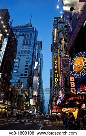 Stock Photo - Usa, New York City, 42nd Street and Chrysler. Fotosearch