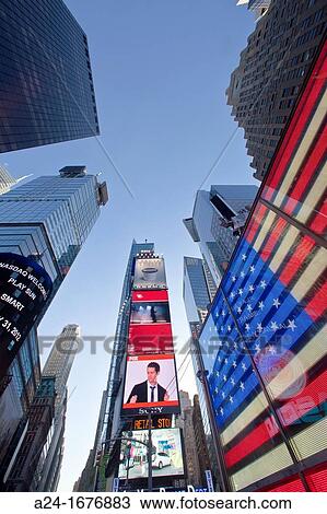 USA, New York City, Manhattan, Times Square View Large Photo Image Stock Image - USA, New York City, Manhattan, Times Square. Fotosearch
