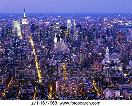 USA New York City midtown Manhattan skyline View Large Photo Image Stock Photo - USA New York City midtown Manhattan skyline. Fotosearch