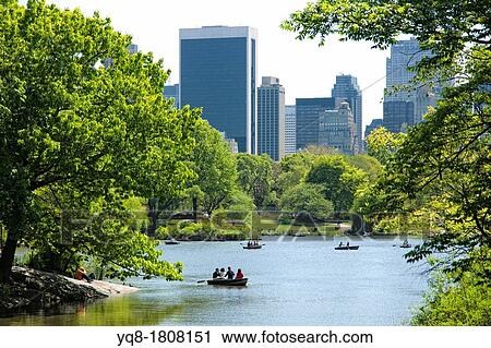 USA, New York City, people rowing in the Central Park lake View Large Photo Image Stock Image - USA, New York City, people rowing in the Central Park lake. Fotosearch