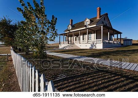 USA, North Dakota, Mandan, Fort Abraham Lincoln State Park, Custer House, residence of Lt Col George Custer at the time of his defeat at the Battle of Little Big Horn View Large Photo Image Stock Photography - USA, North Dakota, Mandan, Fort Abraham Lincoln State Park, Custer House, residence of Lt Col George Custer at the time of his defeat at the Battle of Little Big Horn. Fotosearch