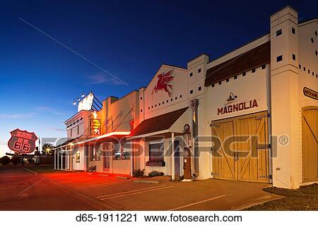 USA, Oklahoma, Elk City, National Route 66 Museum, buildings, dusk View Large Photo Image Stock Image - USA, Oklahoma, Elk City, National Route 66 Museum, buildings, dusk. Fotosearch