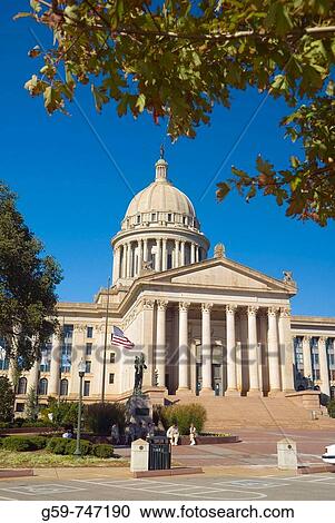 Stock Image - USA Oklahoma Oklahoma City Oklahoma State Capitol Building. Fotosearch