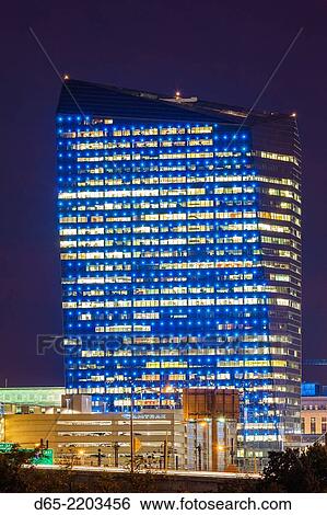 USA, Pennsylvania, Philadelphia, Cira Center, architect Cesar Pelli, evening. View Large Photo Image Stock Photograph - USA, Pennsylvania, Philadelphia, Cira Center, architect Cesar Pelli, evening.. Fotosearch