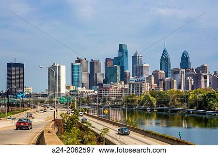 USA, Pennsylvania, Philadelphia City, Skyline. View Large Photo Image Stock Photo - USA, Pennsylvania, Philadelphia City, Skyline.. Fotosearch
