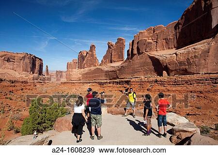 USA-Utah-Arches National Park-Park Avenue Rock formations View Large Photo Image Stock Photo - USA-Utah-Arches National Park-Park Avenue Rock formations. Fotosearch