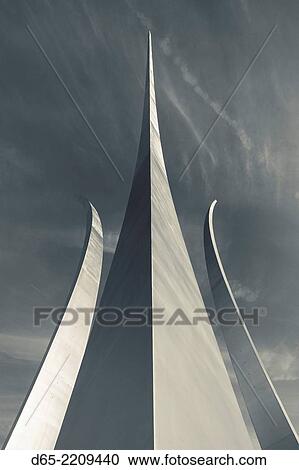 USA, Virginia, Arlington, National Air Force Memorial. View Large Photo Image Stock Image - USA, Virginia, Arlington, National Air Force Memorial.. Fotosearch