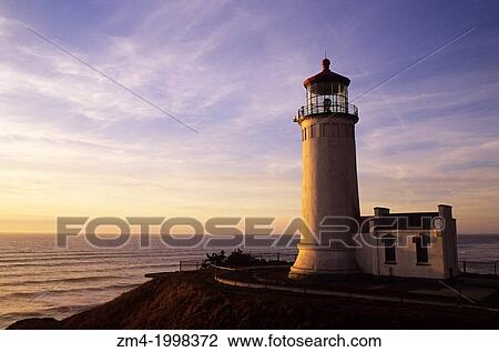 USA, WASHINGTON, LONG BEACH PENINSULA, FORT CANBY STATE PARK, NORTH HEAD LIGHTHOUSE IN EVENING LIGHT. View Large Photo Image Stock Image - USA, WASHINGTON, LONG BEACH PENINSULA, FORT CANBY STATE PARK, NORTH HEAD LIGHTHOUSE IN EVENING LIGHT.. Fotosearch