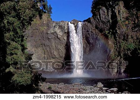 USA, WASHINGTON, SNOQUALMIE FALLS. View Large Photo Image Stock Photography - USA, WASHINGTON, SNOQUALMIE FALLS.. Fotosearch