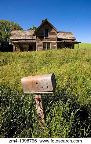 USA, WASHINGTON STATE, PALOUSE COUNTRY, NEAR PULLMAN, ABANDONED FARM. View Large Photo Image Stock Photograph - USA, WASHINGTON STATE, PALOUSE COUNTRY, NEAR PULLMAN, ABANDONED FARM.. Fotosearch