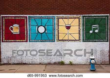 USA, West Virginia, Charleston, wall mural, Lee Street East View Large Photo Image Stock Image - USA, West Virginia, Charleston, wall mural, Lee Street East. Fotosearch