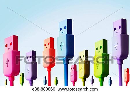 USB plugs View Large Photo Image Stock Photograph - USB plugs. Fotosearch
