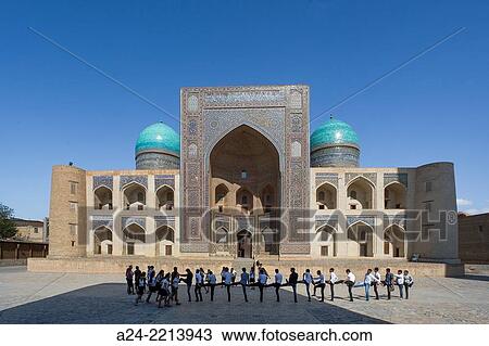 Uzbekistan, Bukhara City, Miri Arab Medressah. View Large Photo Image Stock Image - Uzbekistan, Bukhara City, Miri Arab Medressah.. Fotosearch