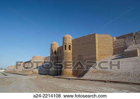Uzbekistan, Khorezm Region, Khiva City (W. H. ), The City's South Walls. View Large Photo Image Stock Photo - Uzbekistan, Khorezm Region, Khiva City (W. H. ), The City's South Walls.. Fotosearch