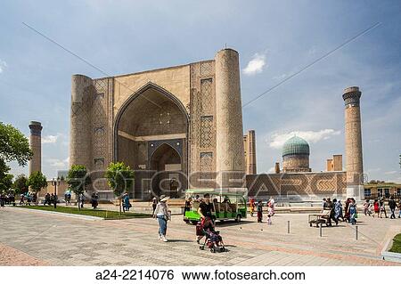 Uzbekistan, Samarkand City, Bibi Khanum Mosque. View Large Photo Image Stock Photograph - Uzbekistan, Samarkand City, Bibi Khanum Mosque.. Fotosearch