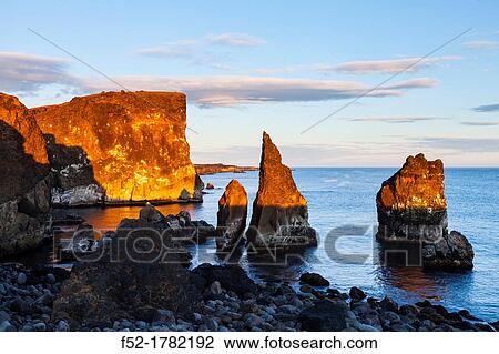 Valahnjkur, Reykjanes coast, Reykjanes Peninsula Iceland, Europe. View Large Photo Image Stock Image - Valahnjkur, Reykjanes coast, Reykjanes Peninsula Iceland, Europe.. Fotosearch