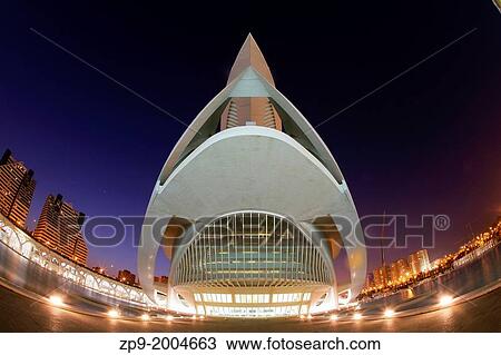 Valencia; Auditorium of the City of Arts an Sciences; Spain. View Large Photo Image Stock Image - Valencia; Auditorium of the City of Arts an Sciences; Spain.. Fotosearch