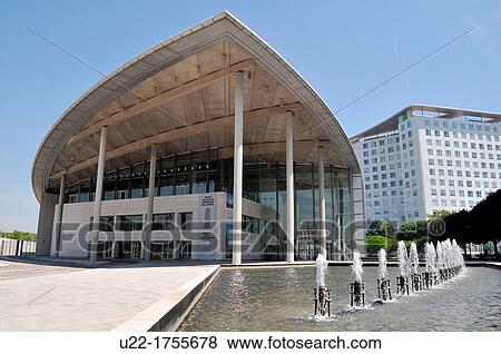 Valencia, Spain: Palacio de Congresos, designed by Norman Foster View Large Photo Image Stock Photo - Valencia, Spain: Palacio de Congresos, designed by Norman Foster. Fotosearch