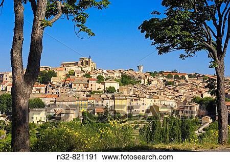 Valensole Village Alpes de Haute Provence Provence Provenza-Alpes-Costa Azul France View Large Photo Image Stock Image - Valensole Village Alpes de Haute Provence Provence Provenza-Alpes-Costa Azul France. Fotosearch