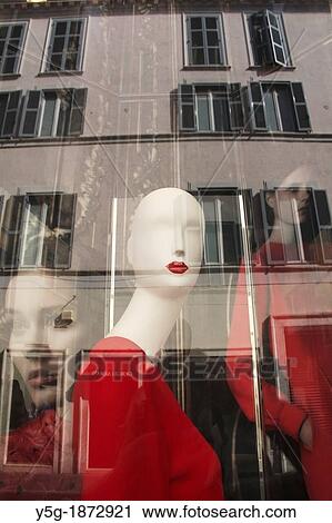 Stock Image - valentino shop window on via condotti street in rome italy. Fotosearch