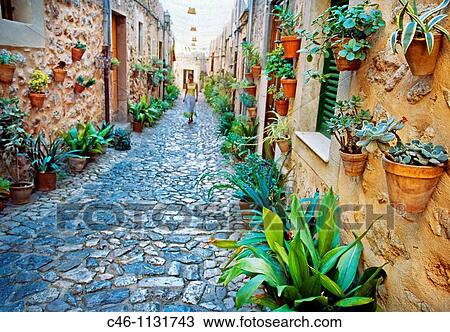 Valldemosa. Majorca. Balearic Islands. Spain. View Large Photo Image Stock Image - Valldemosa. Majorca. Balearic Islands. Spain.. Fotosearch