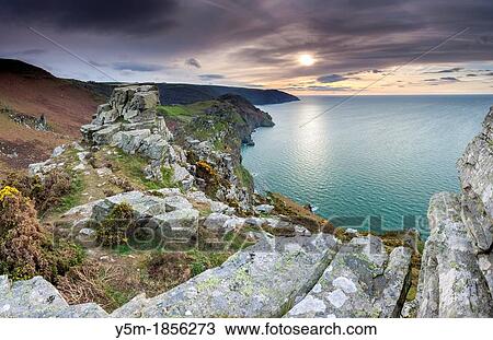 Valley of the Rocks in the Exmoor National Park near Lynton and Lynmouth, North Devon, England, UK, Europe View Large Photo Image Stock Image - Valley of the Rocks in the Exmoor National Park near Lynton and Lynmouth, North Devon, England, UK, Europe. Fotosearch