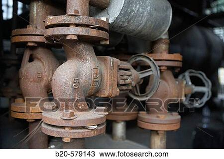 Valves, Old paper mill Papelera Patricio Elorza, Fundaci? n Lenbur, Legazpi, Gipuzkoa, Euskadi. Spain. View Large Photo Image Stock Image - Valves, Old paper mill Papelera Patricio Elorza, Fundaci? n Lenbur, Legazpi, Gipuzkoa, Euskadi. Spain.. Fotosearch