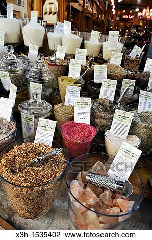various kind of salt display, Girofle & Cannelle shop, Nice, Alpes-Maritimes department, Provence-Alpes-Cote d? Azur region, southeast of France, Europe View Large Photo Image Stock Image - various kind of salt display, Girofle & Cannelle shop, Nice, Alpes-Maritimes department, Provence-Alpes-Cote d? Azur region, southeast of France, Europe. Fotosearch