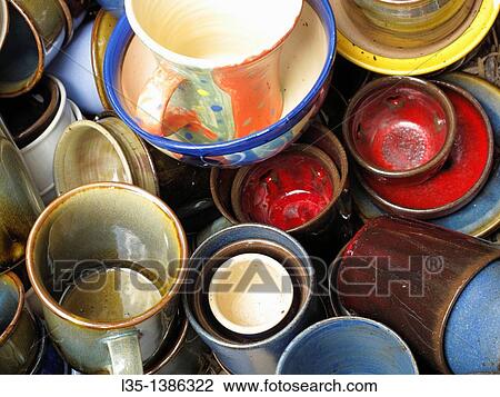 Various pottery View Large Photo Image Stock Image - Various pottery. Fotosearch