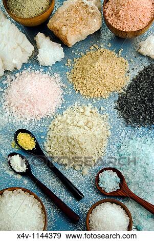 Stock Photo - Various types of salt. Fotosearch
