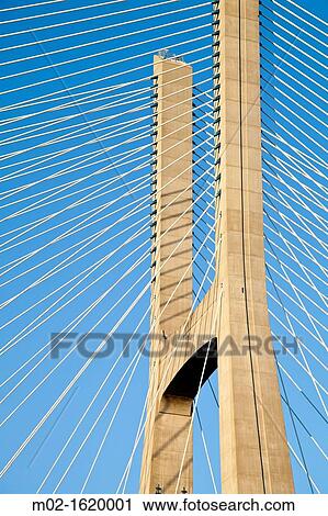 Stock Image - Vasco da Gama Bridge Lisbon Portugal. Fotosearch