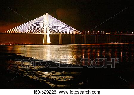 Vasco da Gama Bridge. Lisbon. Portugal View Large Photo Image Stock Photograph - Vasco da Gama Bridge. Lisbon. Portugal. Fotosearch