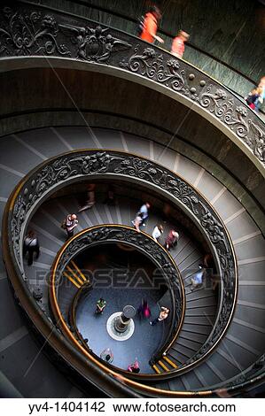 Vatican City, Vatican Museums, Staircase View Large Photo Image Stock Image - Vatican City, Vatican Museums, Staircase. Fotosearch