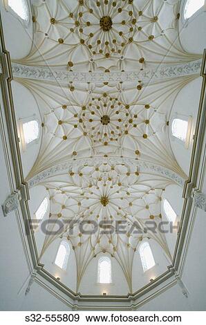 Vault of Santo Domingo church. Alcaiz. Teruel. Arag? n. Spain. View Large Photo Image Stock Photo - Vault of Santo Domingo church. Alcaiz. Teruel. Arag? n. Spain.. Fotosearch