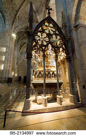 Vaults and tombs of the kings of Catalonia and Aragon Pere II (1305) and Jaume II (1325), Monastery of Santes Creus, Spain. View Large Photo Image Stock Photo - Vaults and tombs of the kings of Catalonia and Aragon Pere II (1305) and Jaume II (1325), Monastery of Santes Creus, Spain.. Fotosearch