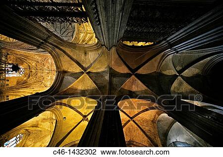 Vaults of central nave, cathedral of Sevilla City of Sevilla Andalucia Spain View Large Photo Image Stock Image - Vaults of central nave, cathedral of Sevilla City of Sevilla Andalucia Spain. Fotosearch