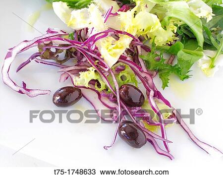 Vegetables mixed with olives and olive oil, salad View Large Photo Image Stock Image - Vegetables mixed with olives and olive oil, salad. Fotosearch