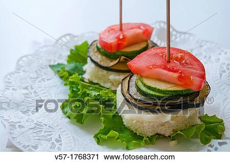 Vegetarian tapa View Large Photo Image Stock Image - Vegetarian tapa. Fotosearch