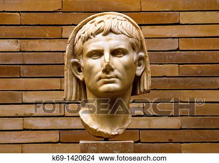 Veiled Head of Emperor Cesar Augustus Roman Art Museum Mrida Badajoz Spain View Large Photo Image Picture - Veiled Head of Emperor Cesar Augustus Roman Art Museum Mrida Badajoz Spain. Fotosearch