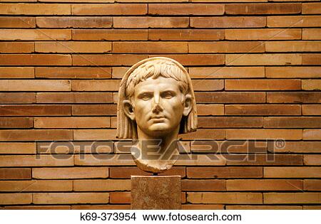 Veiled head of Emperor Cusar Augustus. Roman Art Museum. Mrida. Spain View Large Photo Image Picture - Veiled head of Emperor Cusar Augustus. Roman Art Museum. Mrida. Spain. Fotosearch