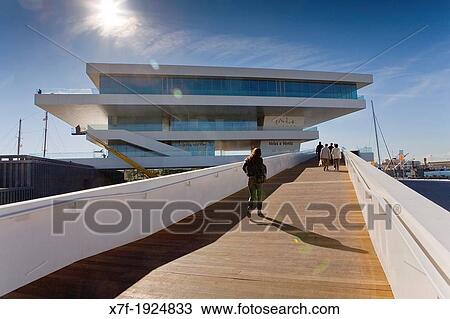 Veles e Vents, building by David Chipperfield, Port Americas Cup, Valencia, Spain View Large Photo Image Stock Image - Veles e Vents, building by David Chipperfield, Port Americas Cup, Valencia, Spain. Fotosearch