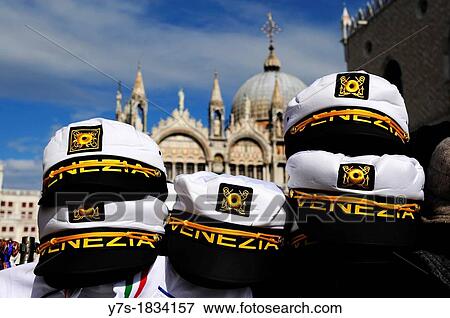 Venezia caps in Venice, Italy, Europe View Large Photo Image Stock Photo - Venezia caps in Venice, Italy, Europe. Fotosearch