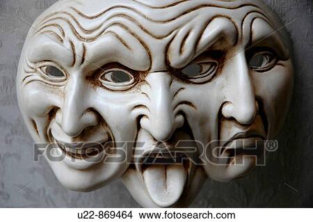 Picture - Venice (Italy), a Carnival mask sold in a shop. Fotosearch