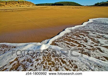 Stock Image - Verdicio beach, Asturias, Spain. Fotosearch