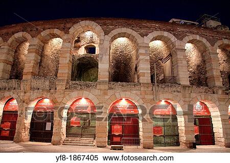 VERONA, ITALY-CIRCA JUNE 2012: Arena theater at night in Verona, Italy, famous UNESCO World Heritage site, circa June 2012 in Verona, Italy View Large Photo Image Stock Photography - VERONA, ITALY-CIRCA JUNE 2012: Arena theater at night in Verona, Italy, famous UNESCO World Heritage site, circa June 2012 in Verona, Italy. Fotosearch